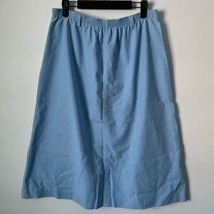 Vintage F. Shay Light Blue Midi Skirt